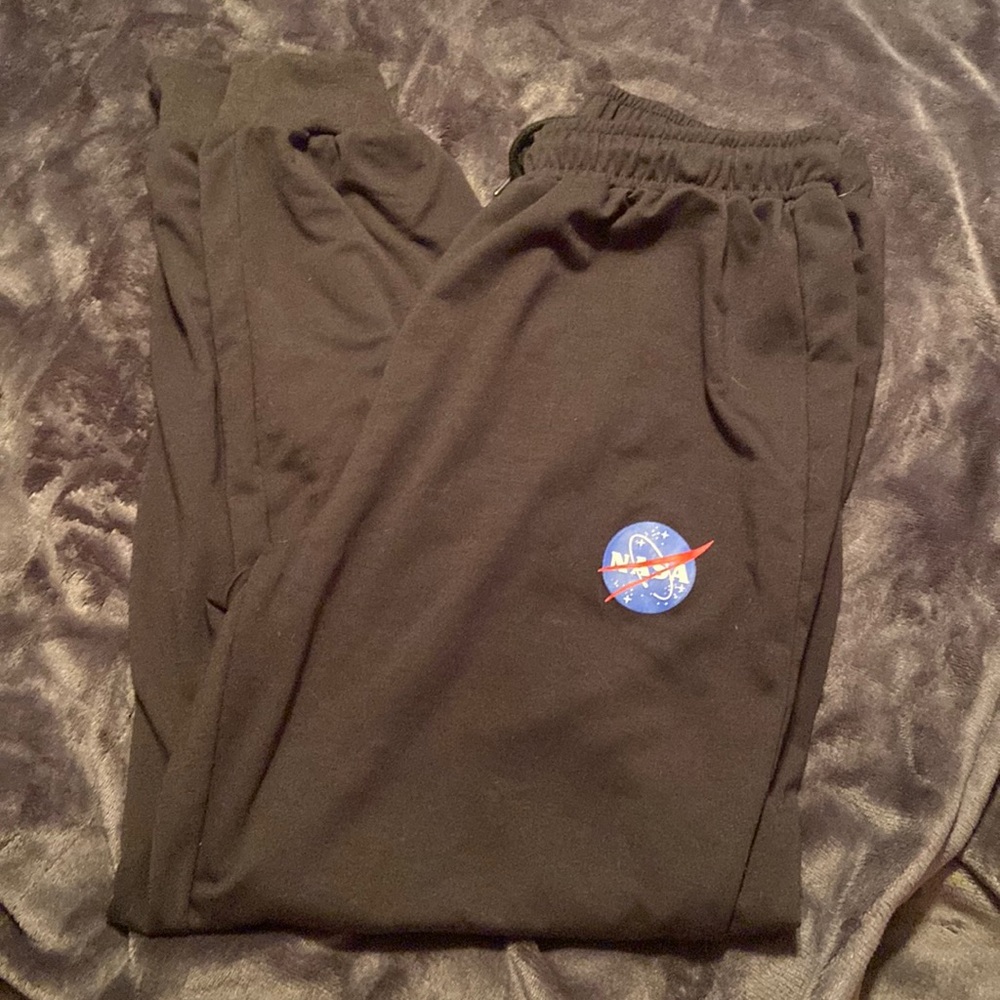 Black NASA Sweatpants from SHEIN Size: XL